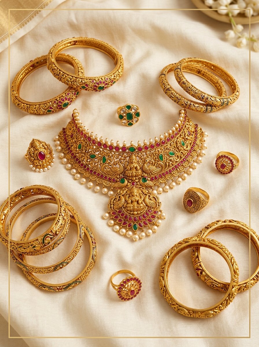 Peacock Bangle Pair